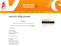 musikschulehemmingen.de Webseite Vorschau