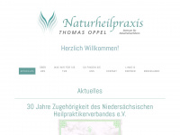 naturheilpraxis-oppel.de Webseite Vorschau