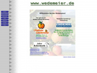 wedemeier.de Webseite Vorschau