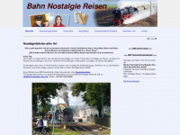 bahn-nostalgie-reisen.de Webseite Vorschau