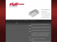 pfaff-hallenbau.de Webseite Vorschau