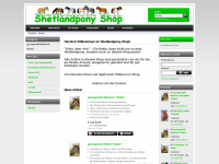 shetlandpony-shop.de Webseite Vorschau