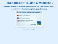 homepage-erstellung-webdesign.de Webseite Vorschau