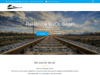 railservice-weco.de Webseite Vorschau