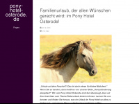 pony-hotel-osterode.de Webseite Vorschau