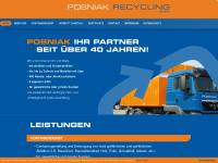 posniak-recycling.de Webseite Vorschau