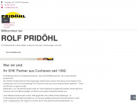 pridoehl.de Webseite Vorschau