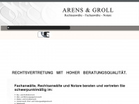 ra-arens.de Webseite Vorschau