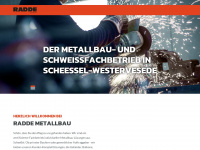 radde-metall.de Webseite Vorschau