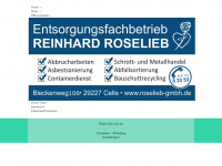 roselieb-gmbh.de Webseite Vorschau