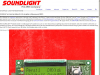 soundlight.de Webseite Vorschau