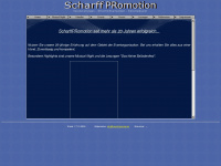 scharff-promotion.de Webseite Vorschau