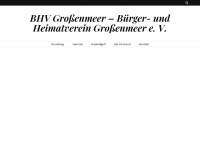 bhv-grossenmeer.de Webseite Vorschau