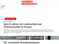 schroeder-brandschutz.de Webseite Vorschau