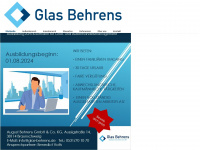 glas-behrens.de Webseite Vorschau