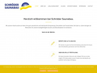 schroeder-sauna.de Webseite Vorschau