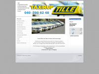 taxiruf-tille.de Webseite Vorschau