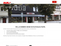 schuhhaus-pape.de Webseite Vorschau