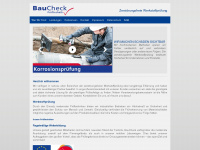 baucheck-online.de Webseite Vorschau