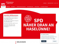 spd-haseluenne.de Webseite Vorschau