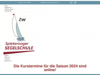 spiekerooger-segelschule.de Webseite Vorschau