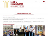 landesposaunenfest.de Webseite Vorschau