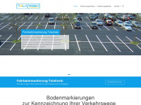 fahrbahnmarkierung-telatinski.de Webseite Vorschau