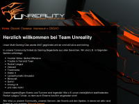 team-unreality.de Webseite Vorschau