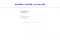 tauchurlaub-kroatien.de Webseite Vorschau