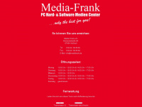 mediafrank.de Webseite Vorschau