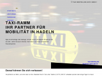 taxi-ramm.de Webseite Vorschau