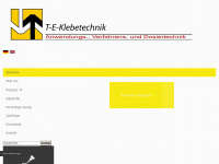 t-e-klebetechnik.de Webseite Vorschau