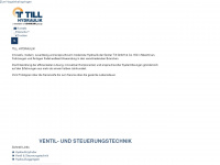 till-hydraulik.de Webseite Vorschau