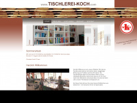 tischlerei-koch.com Webseite Vorschau
