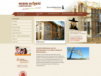 weber-holzbau.com Webseite Vorschau