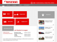toscani.de Webseite Vorschau