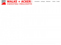 walke-acker.de Webseite Vorschau