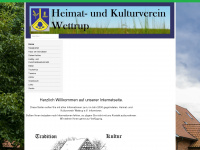 heimatverein-wettrup.de Webseite Vorschau