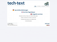 tech-text.eu Webseite Vorschau