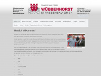wuebbenhorst-strassenbau.de Webseite Vorschau