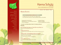 hanna-schuetz.de Webseite Vorschau