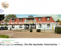 hotel-alte-apotheke.de Webseite Vorschau