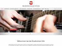 koeln-musikschule.com Webseite Vorschau