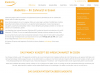 diadentis.de Webseite Vorschau