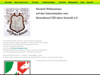 heimatbund-schmidt.de Webseite Vorschau