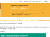 herder-schule.de Webseite Vorschau