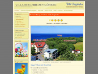 villa-bergfrieden-goehren.de Webseite Vorschau