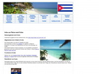 reise-cuba.de Webseite Vorschau