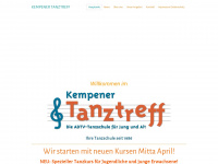 kempener-tanztreff.de Webseite Vorschau