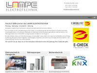 lampe-elektrotechnik.de Webseite Vorschau